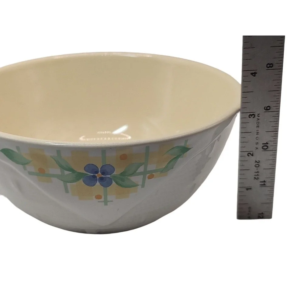 Vintage Pfaltzgraff Serving Bowl Summer Breeze Textured Basket‎ Weave SEE